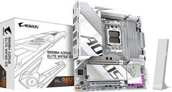 Материнська плата GIGABYTE B850M AORUS ELITE WIFI6E ICE