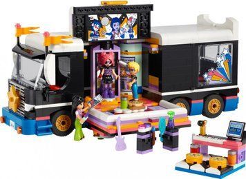 Блоковий конструктор LEGO Friends Автобус для музичного туру попзірки (42619)