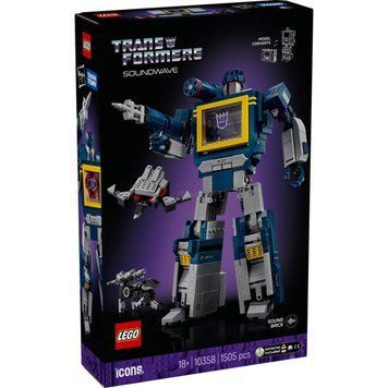 Блоковий конструктор LEGO Icons Трансформери: Саундвейв (10358)